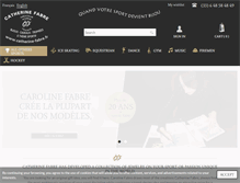 Tablet Screenshot of catherine-fabre.fr